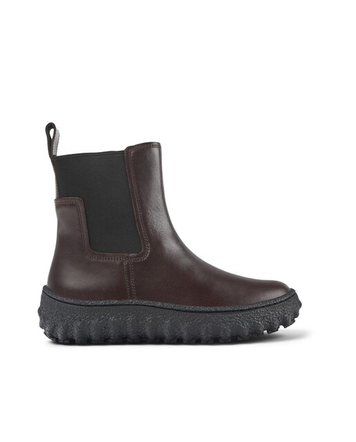 Imagem 0 de Botas em Pele com Elásticos - Bordeaux