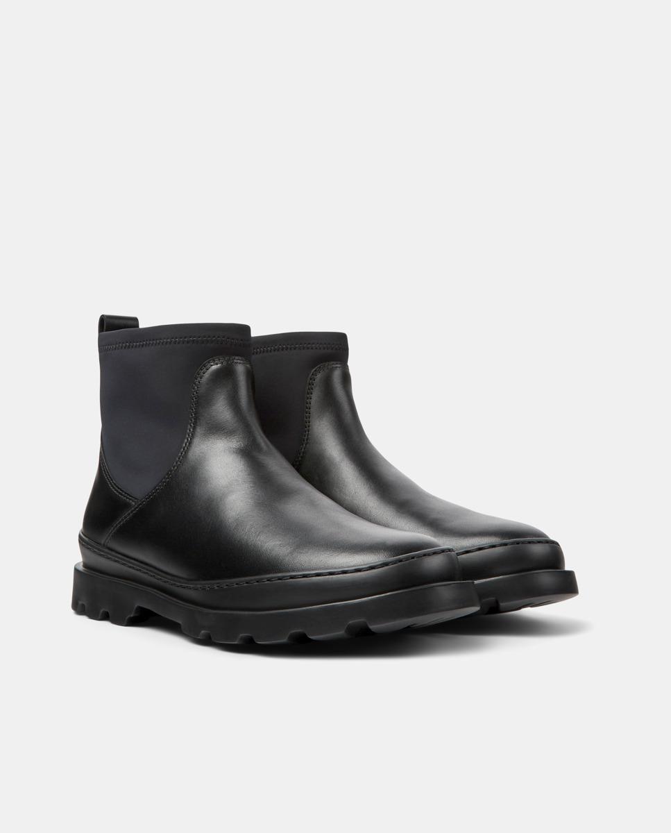 Botins Brutus de Pele Preto-2