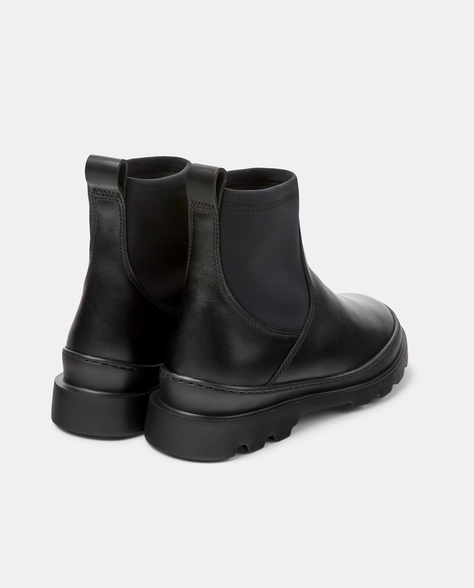 Botins Brutus de Pele Preto-5
