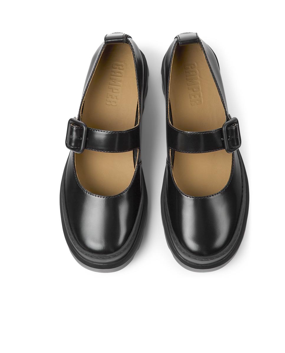 Merceditas Brutus de Pele Lisas Preto-3