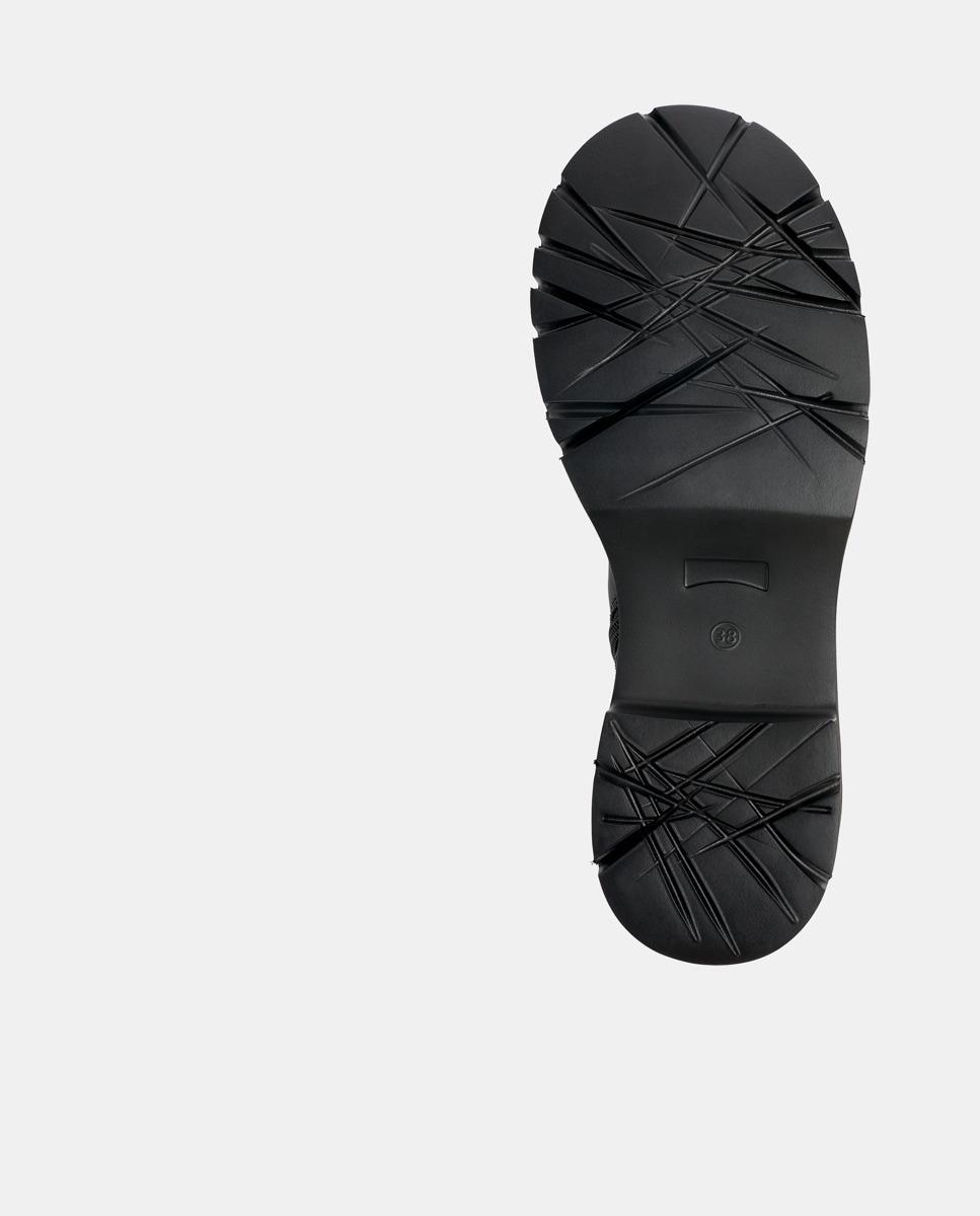 Botas de Salto em Pele Preto-4