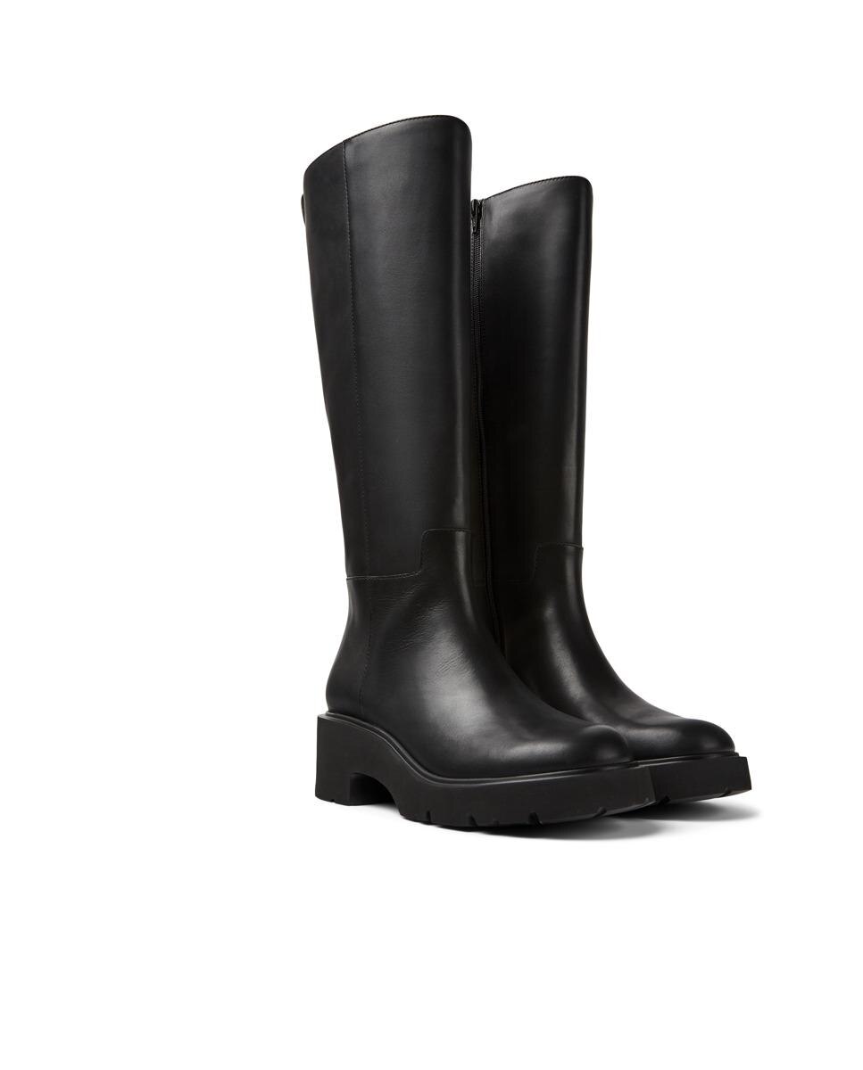 Botas Milah Altas Lisas Preto-2