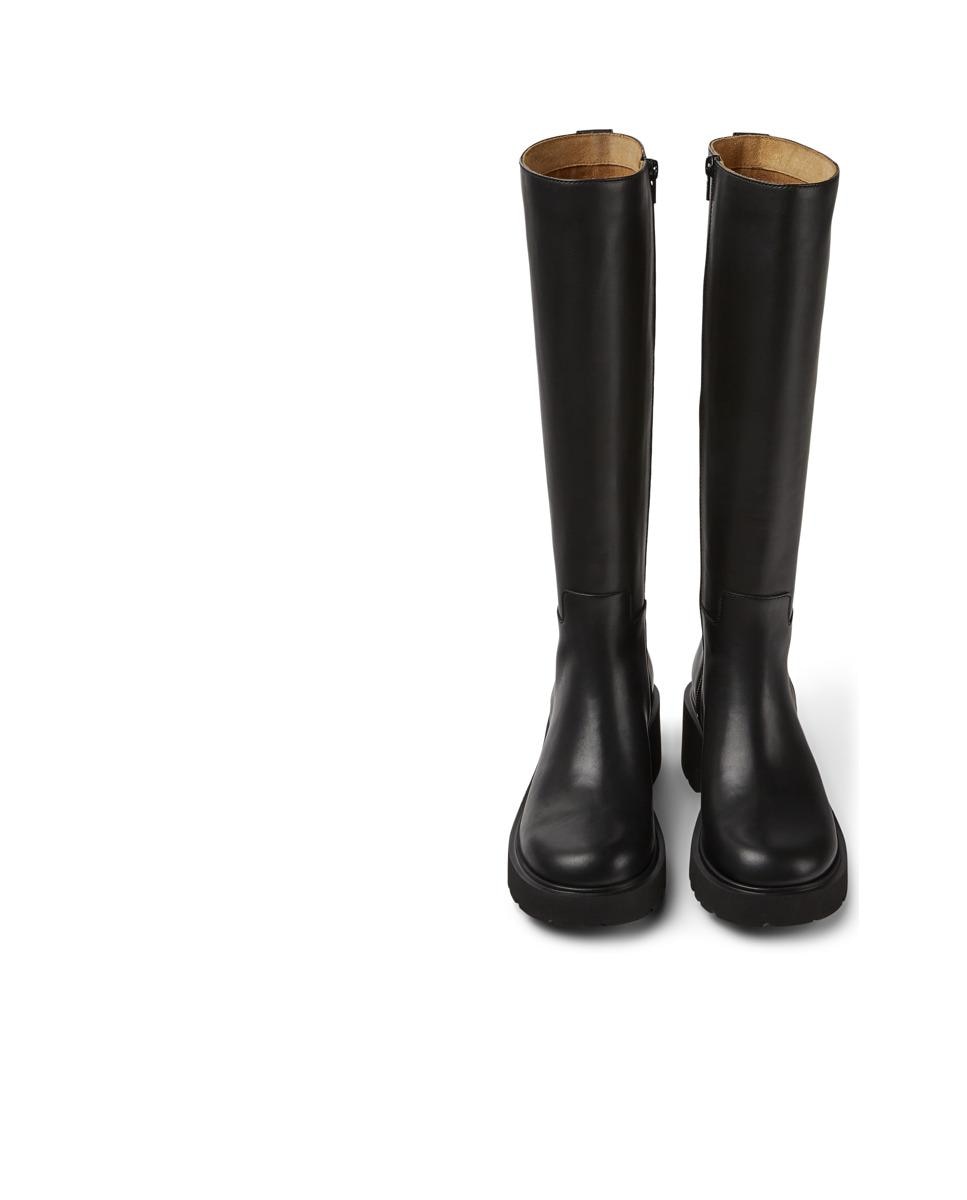 Botas Milah Altas Lisas Preto-3