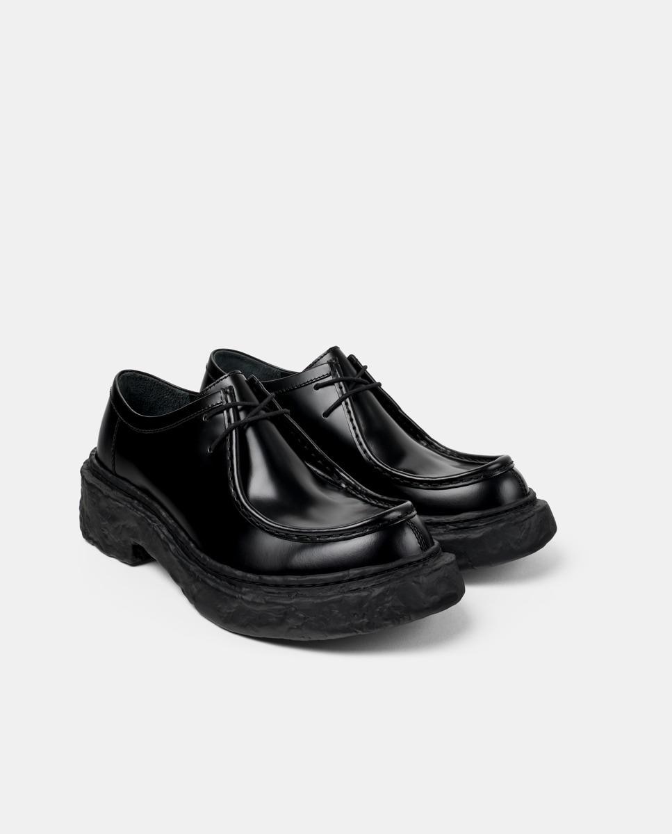 Mocassins Vamonos de Pele com Plataforma Preto-2