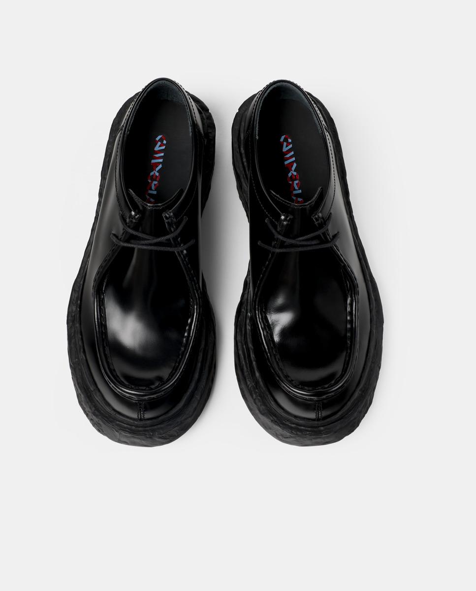 Mocassins Vamonos de Pele com Plataforma Preto-3