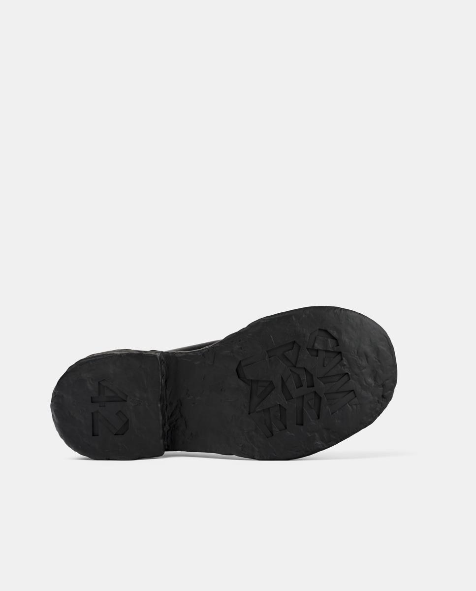 Mocassins Vamonos de Pele com Plataforma Preto-5