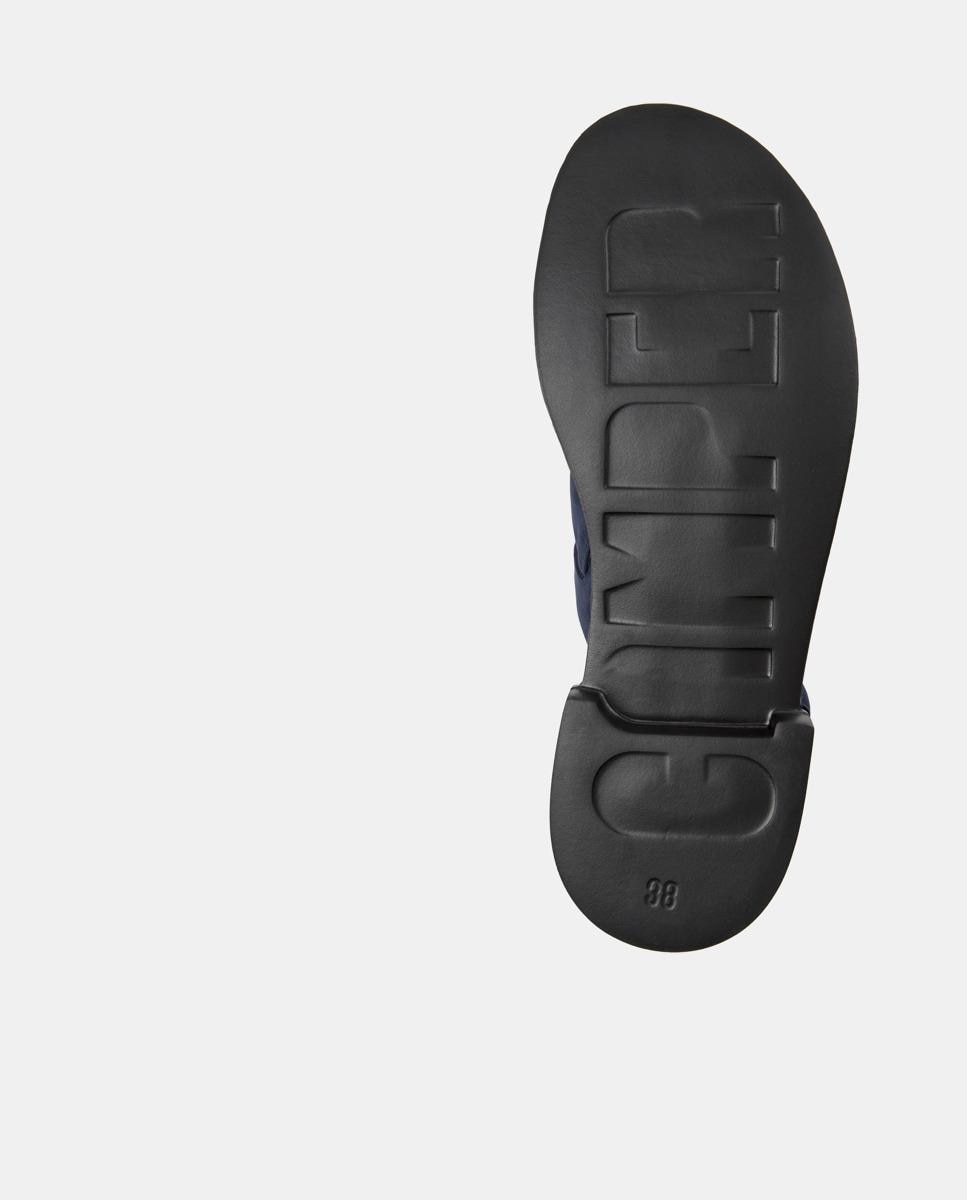 Sandálias de Salto em Pele Edy Azul-5