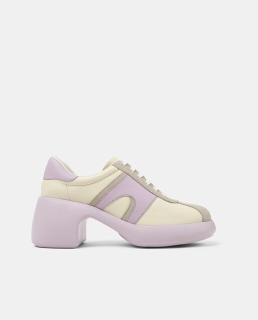 Imagem 0 de Sapatos de Cordões Thelma Ii de Pele com Salto