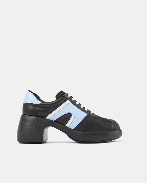 Imagem 0 de Sapatos de Cordões Thelma Ii de Pele com Salto