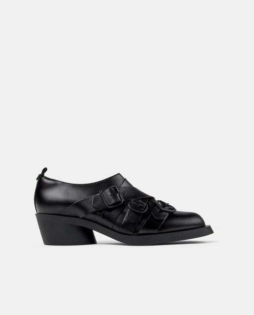 Imagem 0 de Sapatos de Atacadores Bonnie Twins de Pele com Tacão