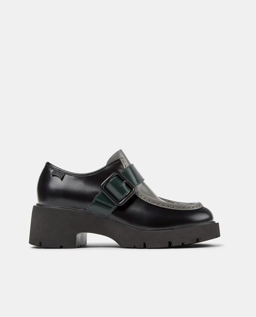 Imagem 0 de Sapatos de Cordões Milah Twins de Pele