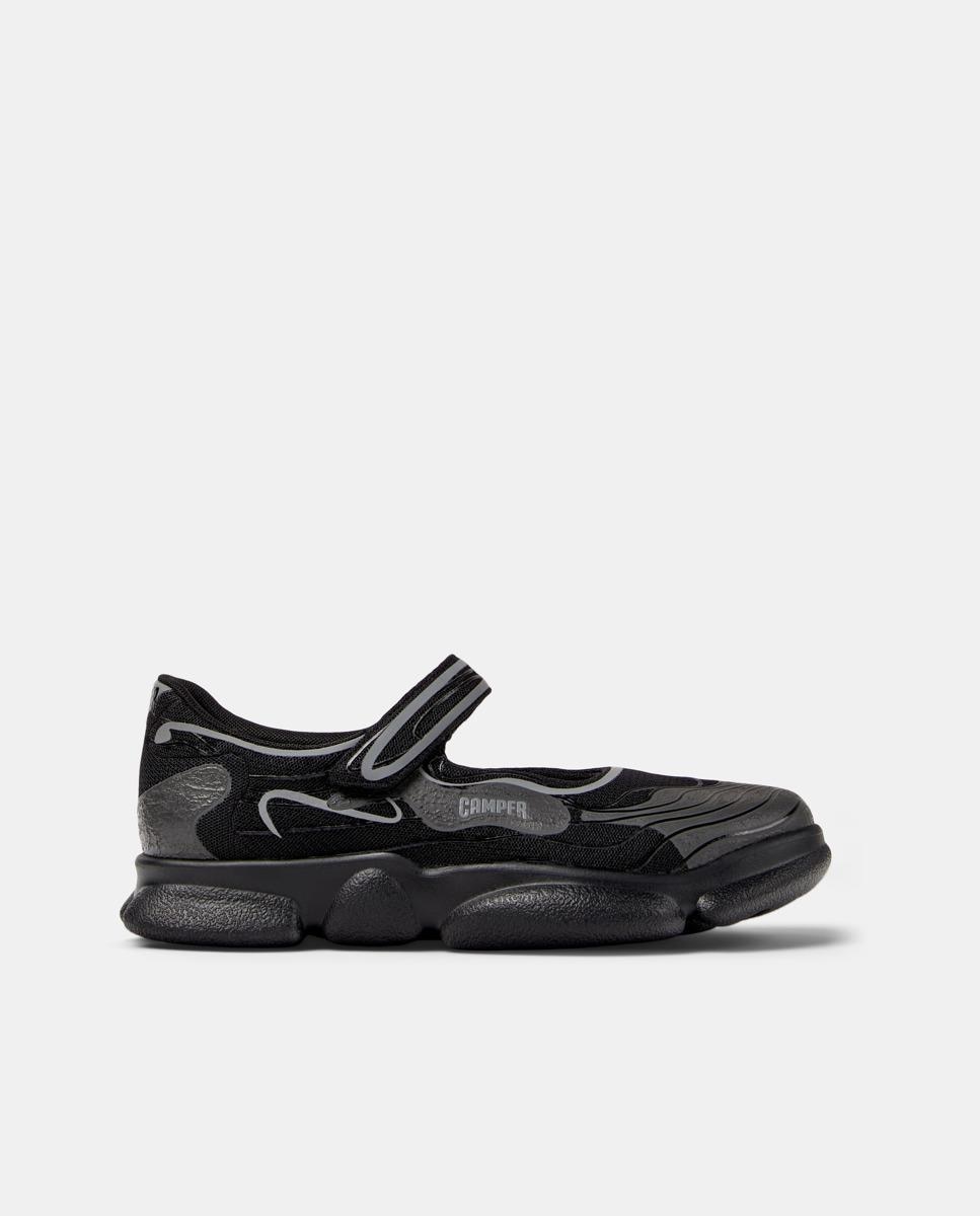 Sapatilhas Karst com Tira Ajustável Preto-1