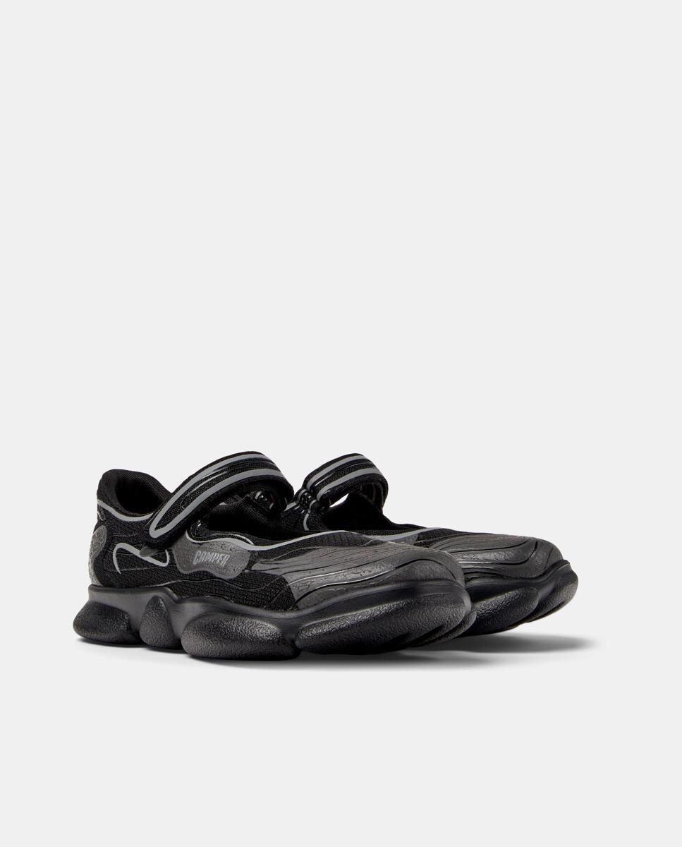 Sapatilhas Karst com Tira Ajustável Preto-2