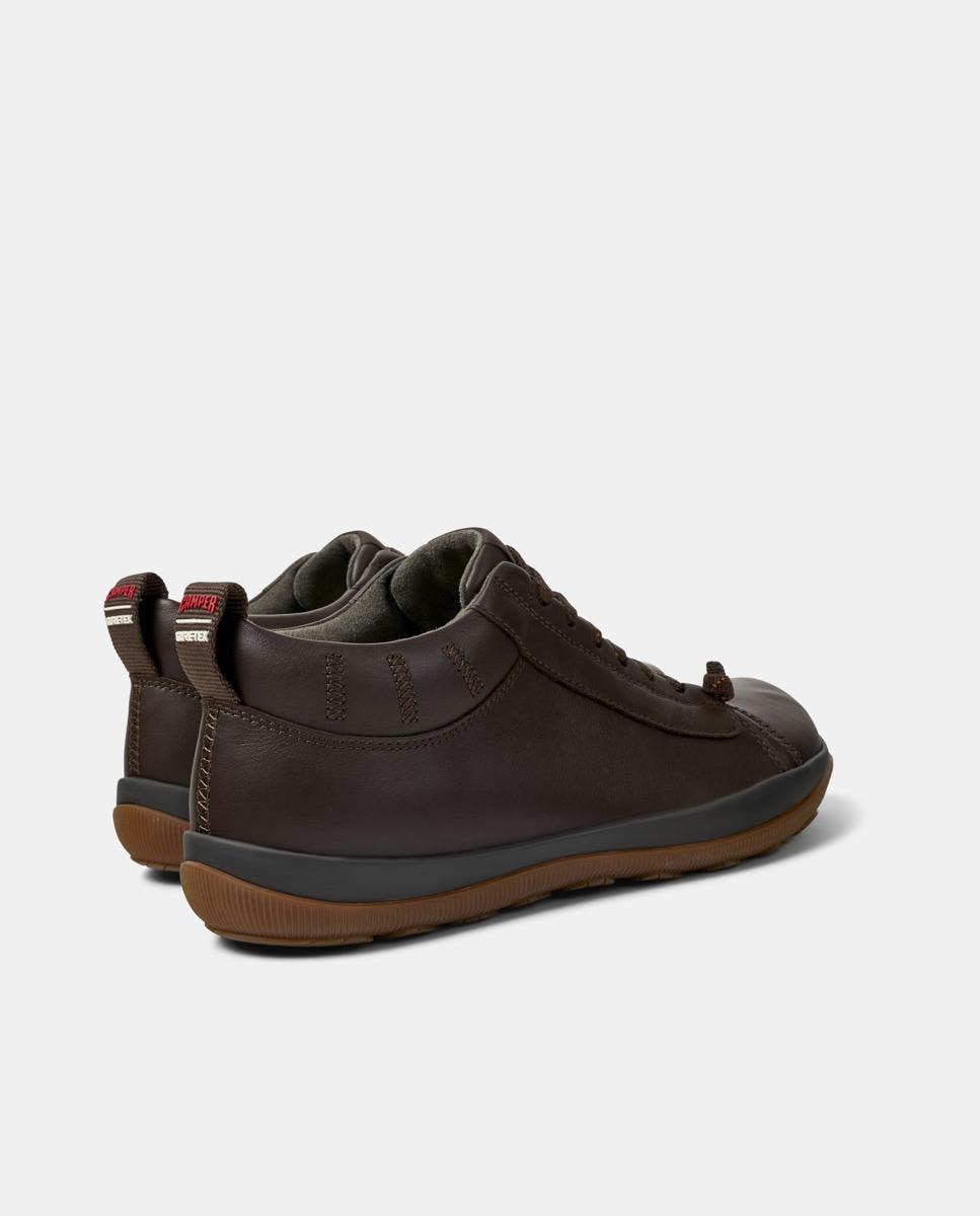 Botins Peu Pista Gm de Pele Castanho-3