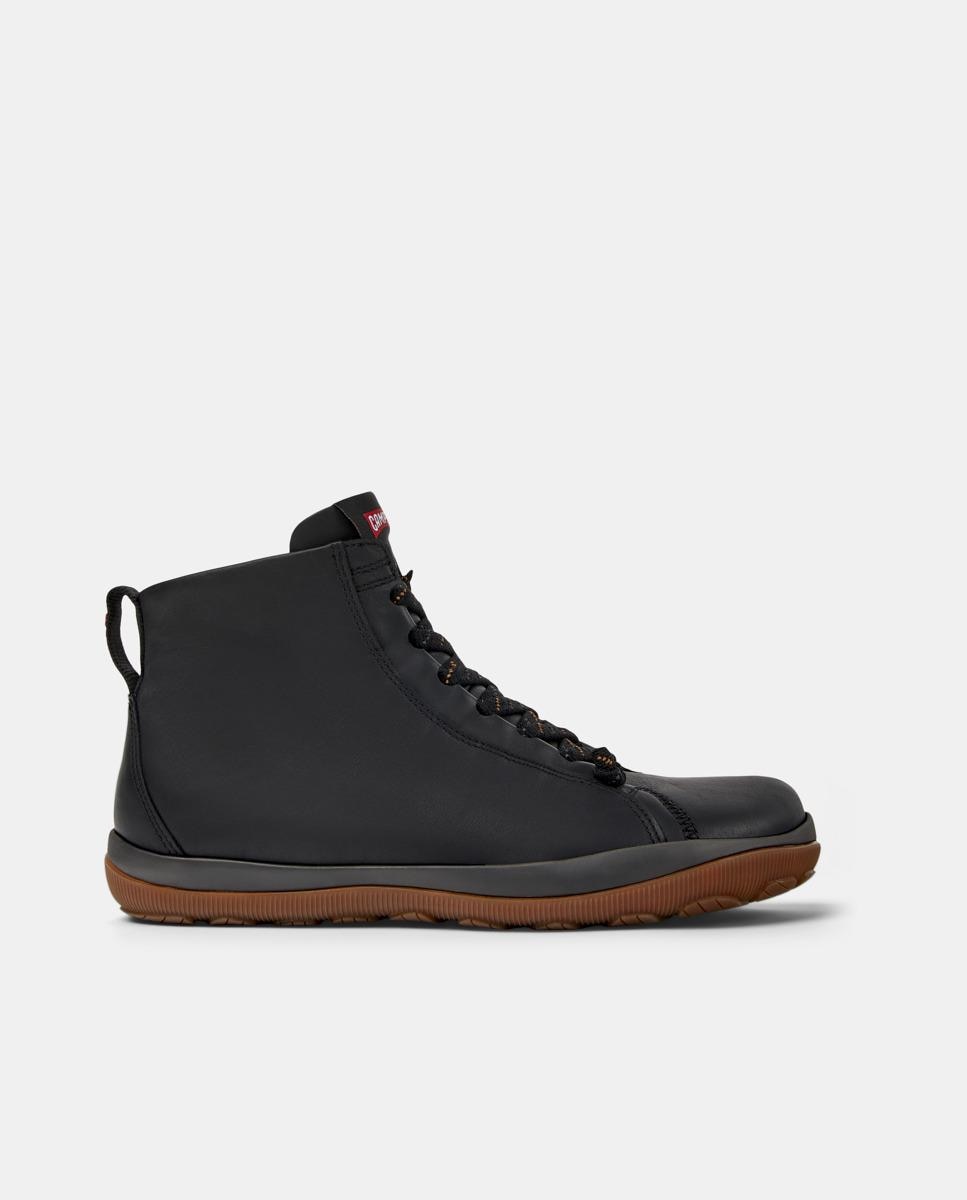 Botins Peu Pista Gm de Pele Preto-1