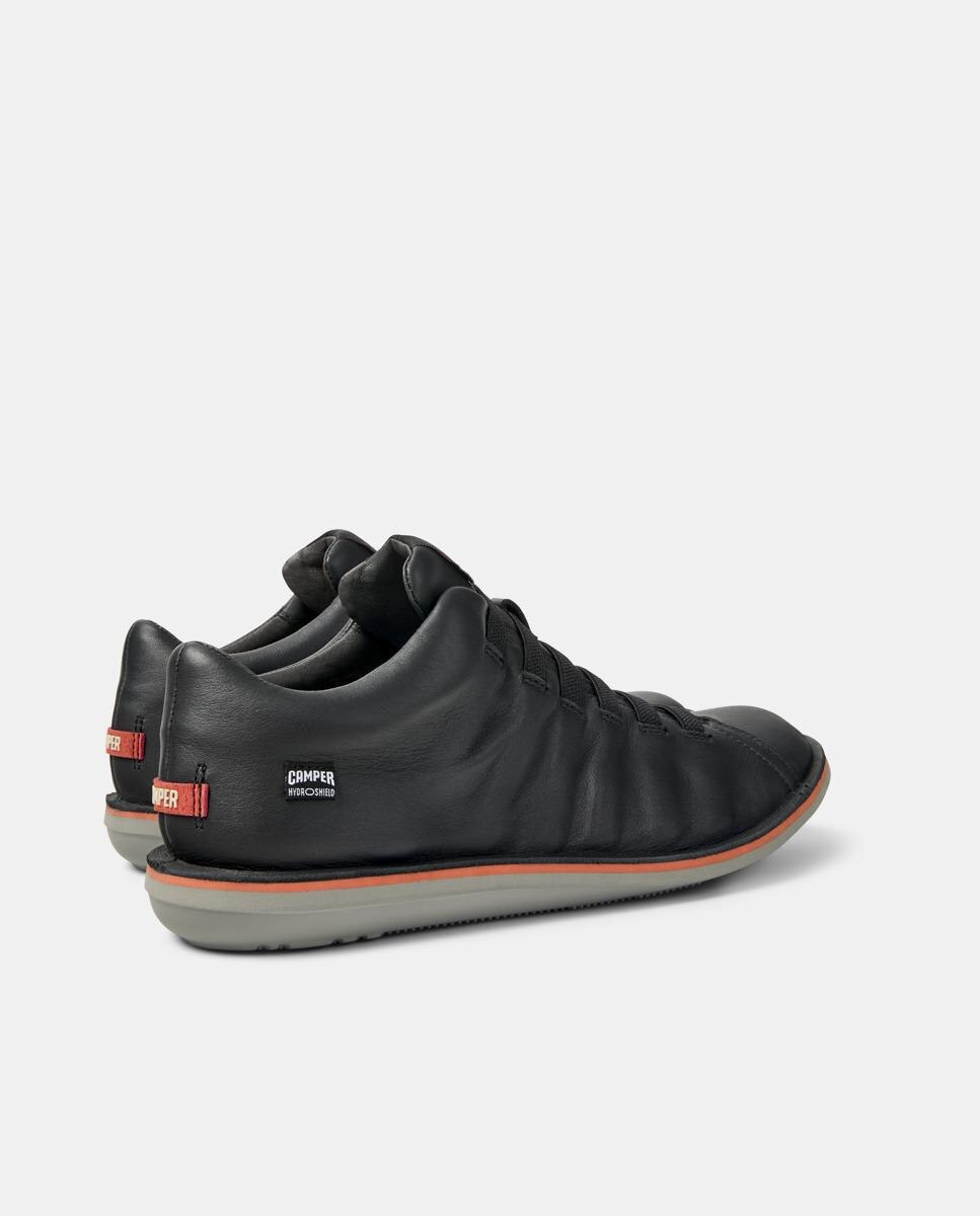 Sapatilhas de Pele Beetle com Palmilha Ultraligeira Preto-3
