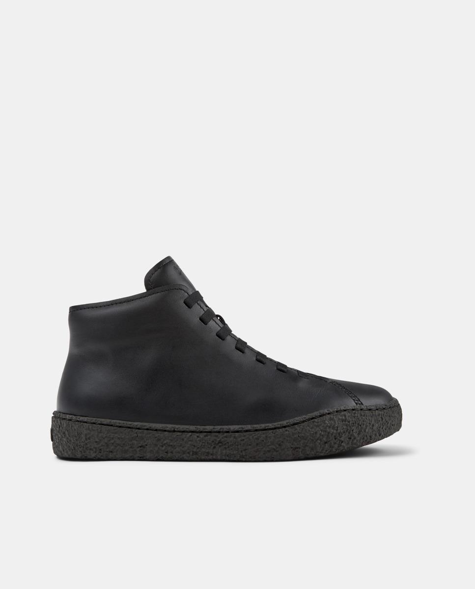 Botins Peu Terreno com Atacadores Preto-1