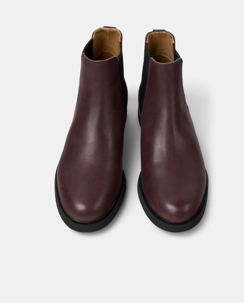 Botins Iman de Pele Castanho-2