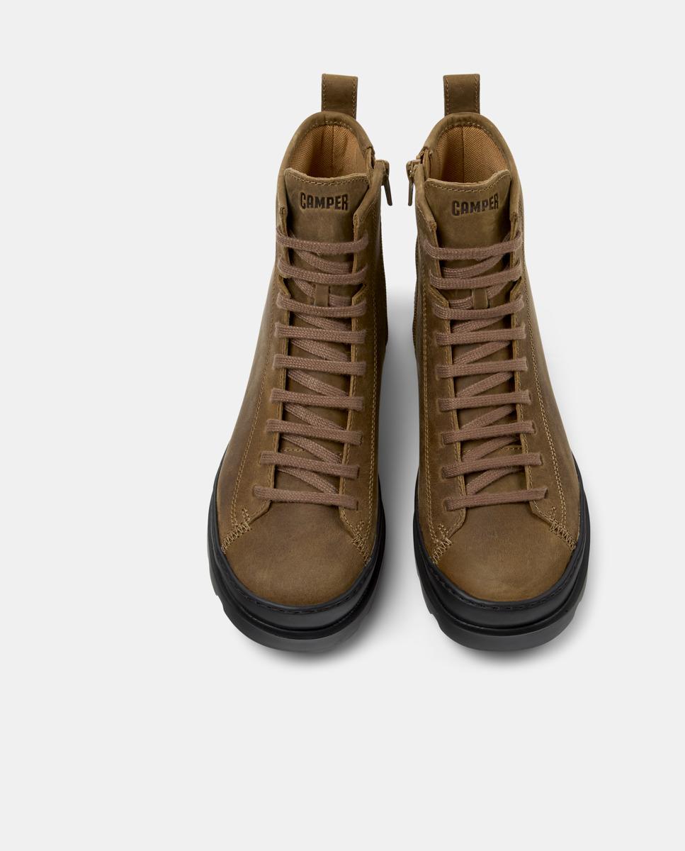 Botins Brutus de Pele Castanho-2