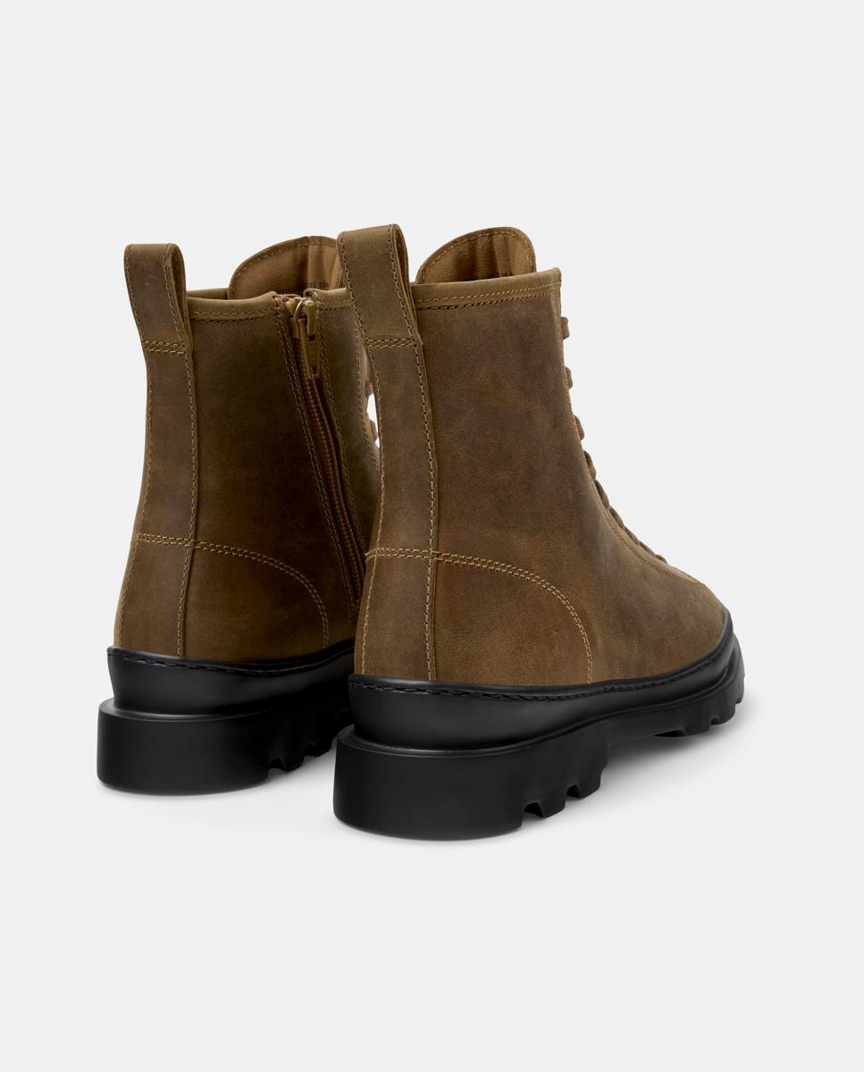 Botins Brutus de Pele Castanho-3