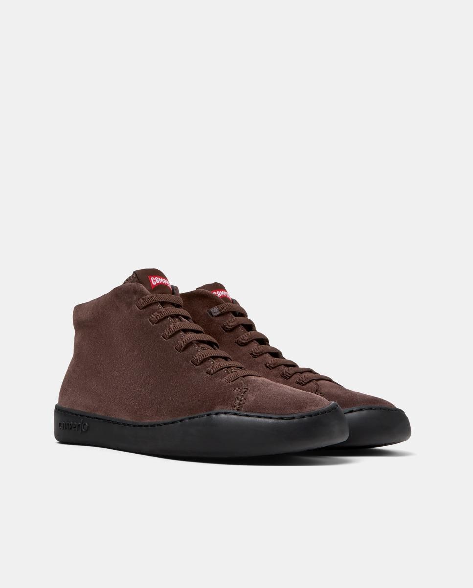 Sapatilhas Desportivas Peu Touring de Pele Castanho-2