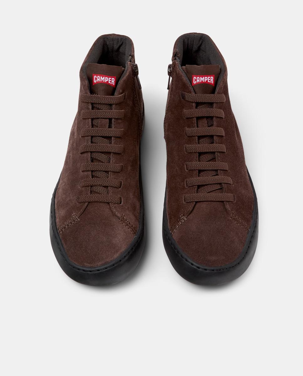 Sapatilhas Desportivas Peu Touring de Pele Castanho-3