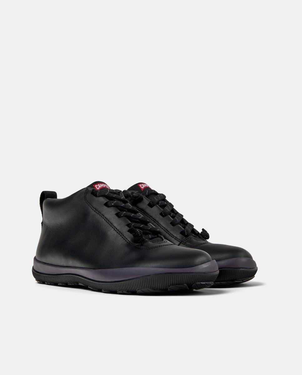 Botins Peu Pista Gm com Atacadores Preto-5