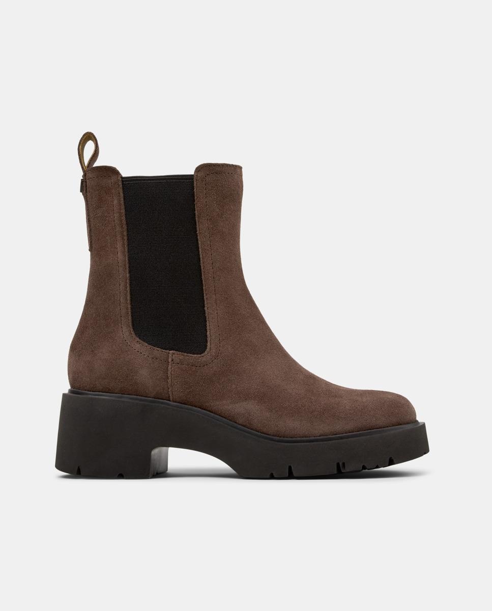 Botins Milah de Pele Castanho-1