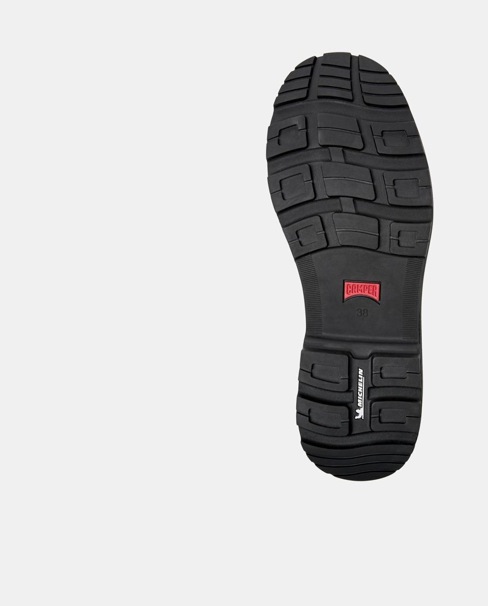 Botins Brutus Trek de Pele Preto-4