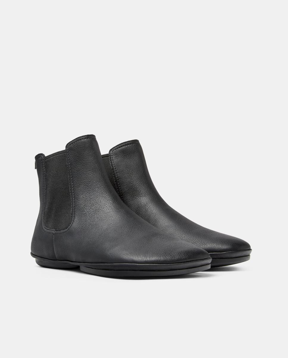 Botins Right Nina de Pele Preto-2