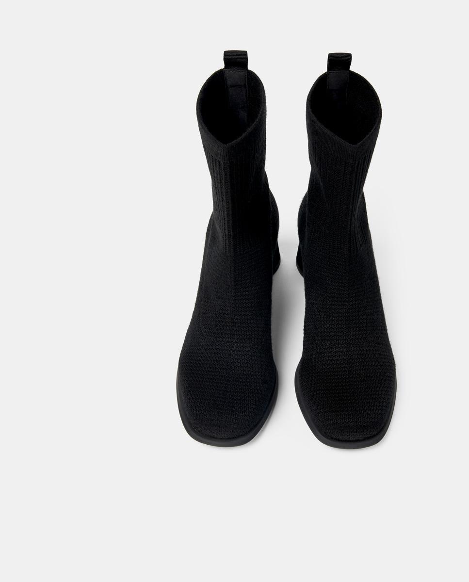 Botins Kiara sem Fecho-abertos Preto-3