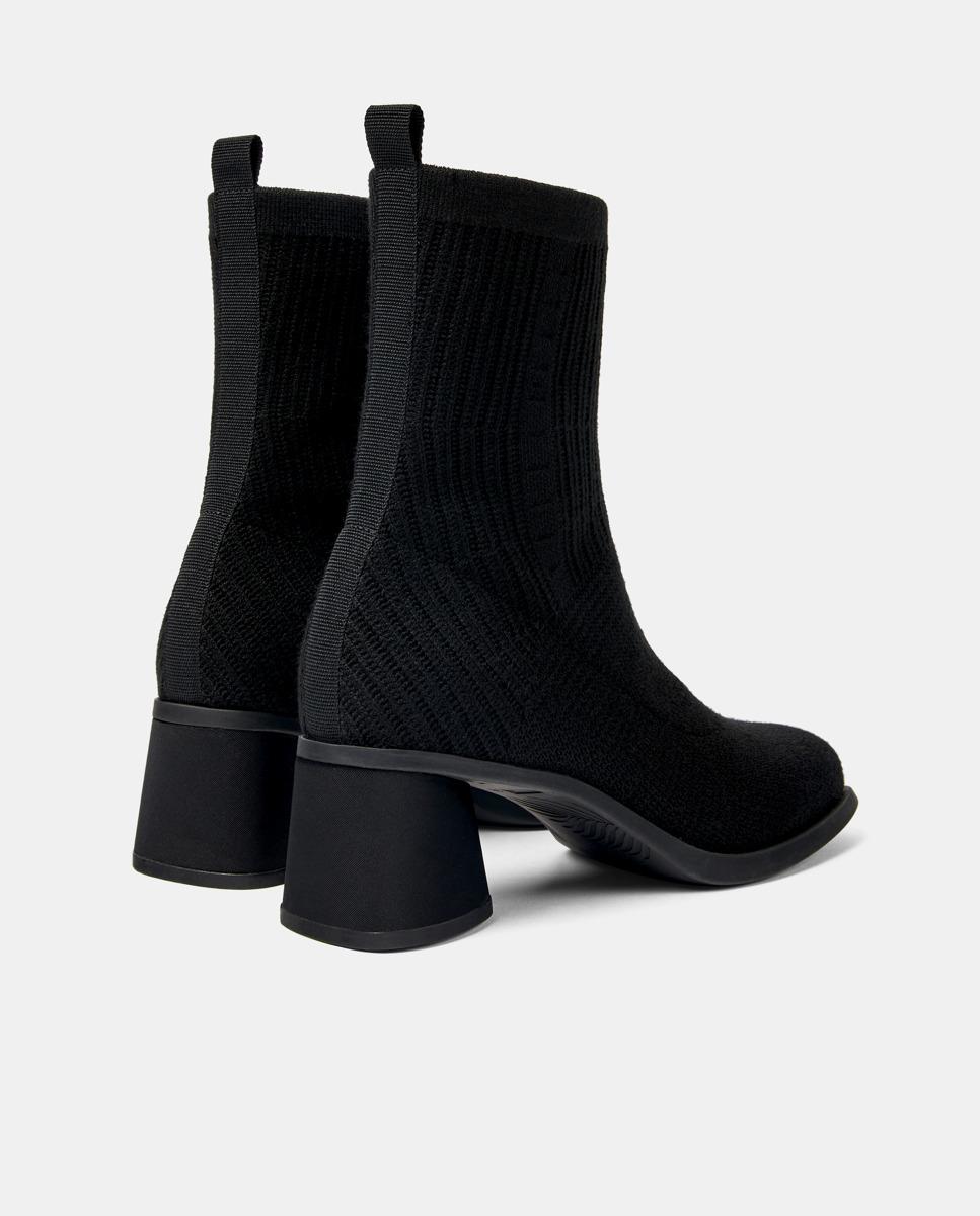 Botins Kiara sem Fecho-abertos Preto-4