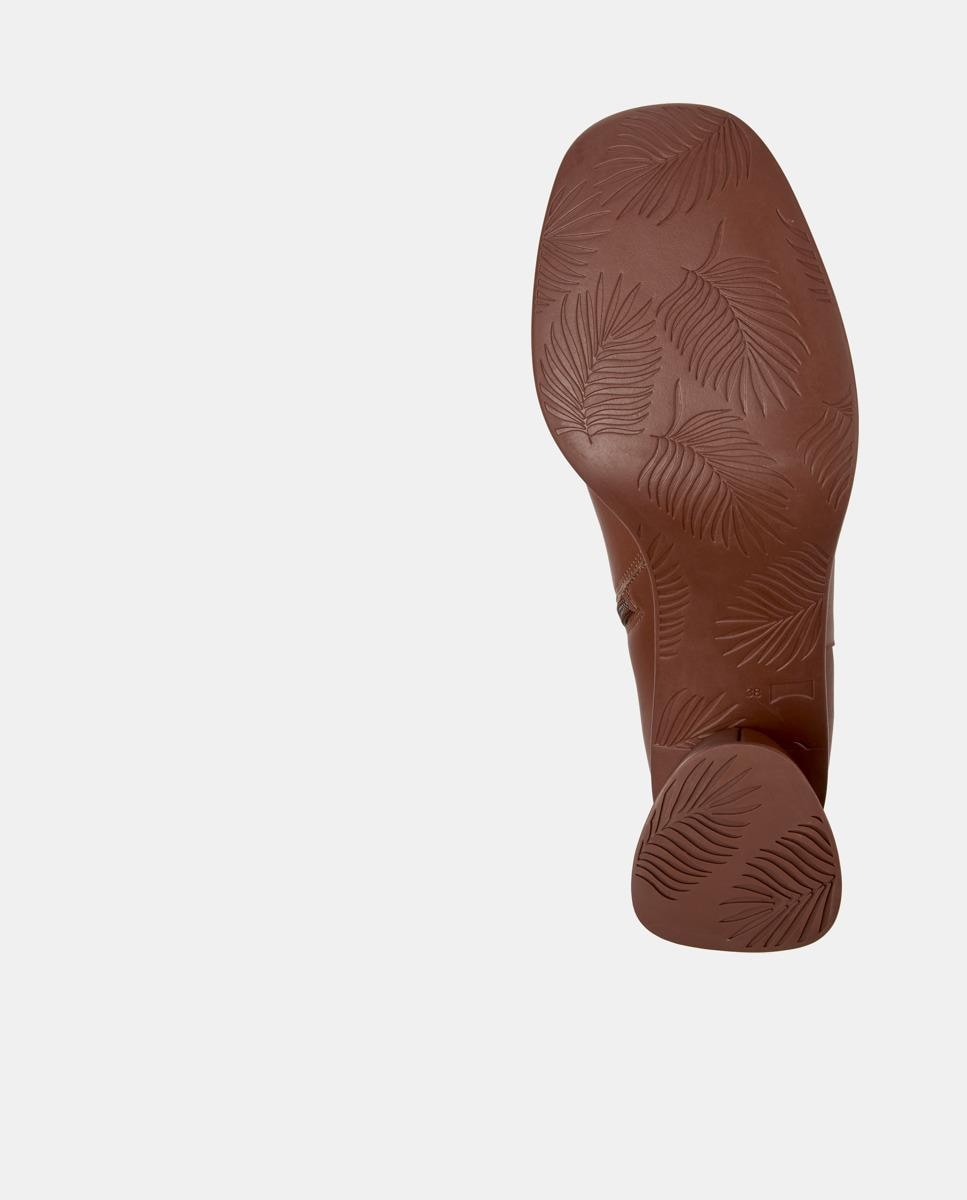 Botins Kiara de Pele Vermelho-5