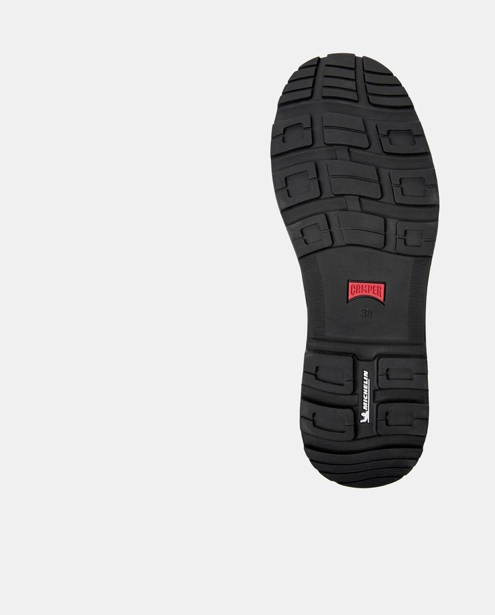 Botins Brutus Trek de Pele Preto-5