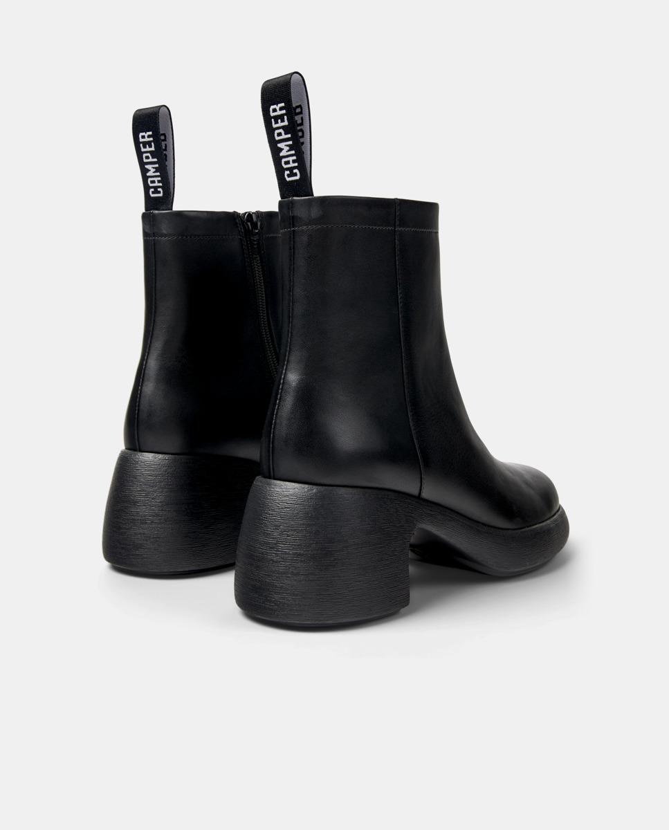 Botins Thelma Ii com Calcanhar Curvilíneo Preto-4