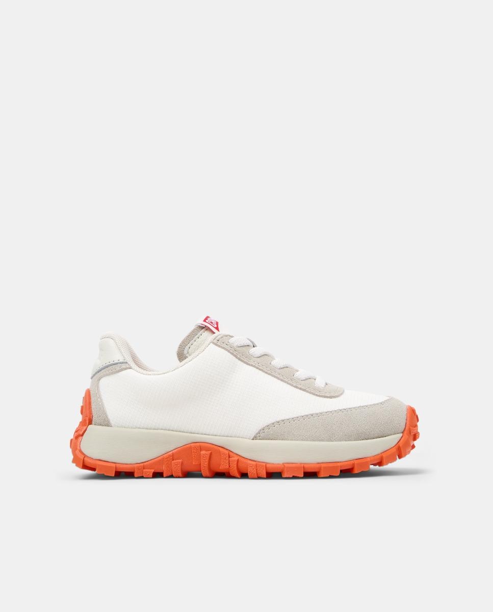 Sapatilhas Desportivas Drift Trail com Sola Vibram e Atacadores Infantil Camper Branco / Laranja-1