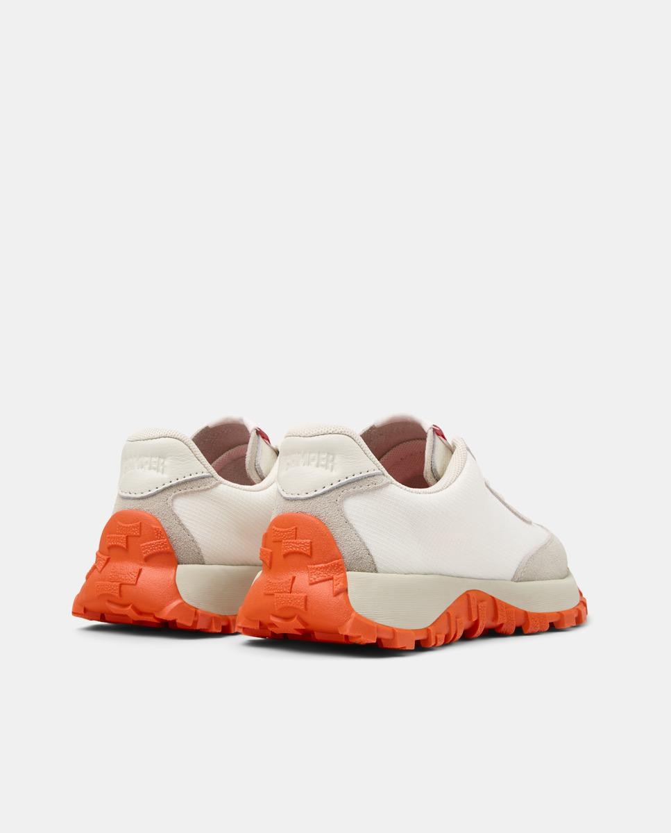 Sapatilhas Desportivas Drift Trail com Sola Vibram e Atacadores Infantil Camper Branco / Laranja-3