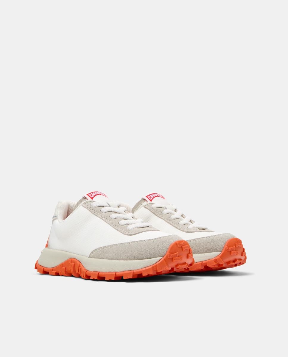 Sapatilhas Desportivas Drift Trail com Sola Vibram e Atacadores Infantil Camper Branco / Laranja-5