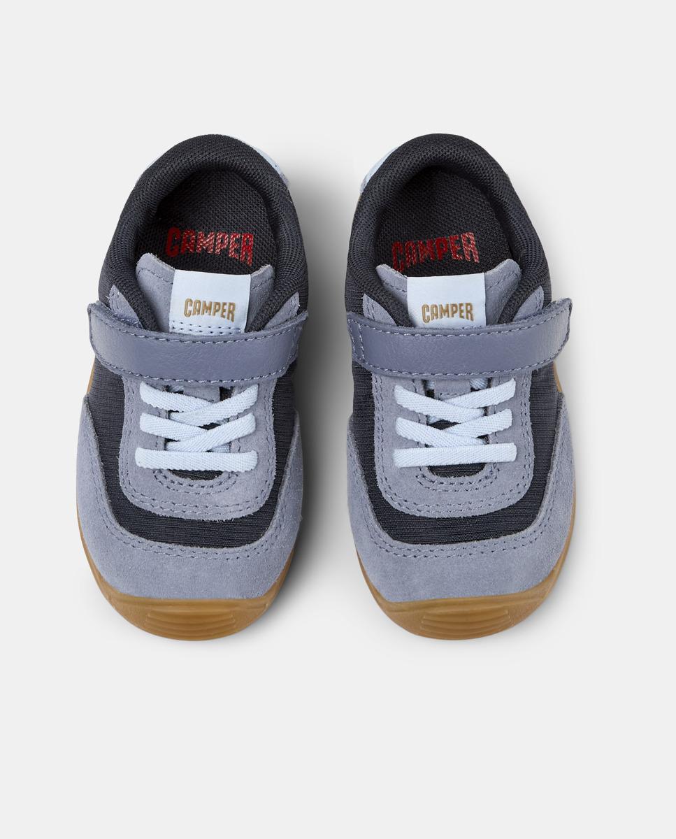 Sapatilhas Desportivas Infantil Dadda com Fecho de Velcro e Atacadores Camper Azul-3