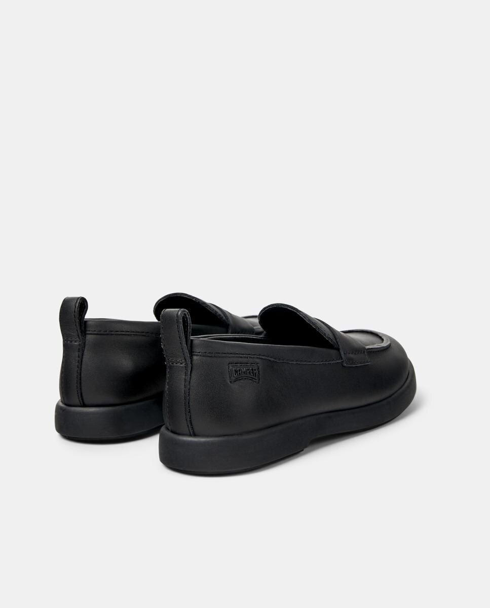 Mocassins Duet de Pele Lisos Camper Preto-4