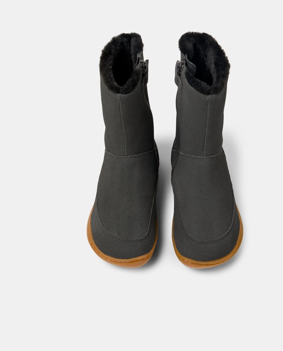 Botas Peu Cami de Pele Cinzento-escuro-2
