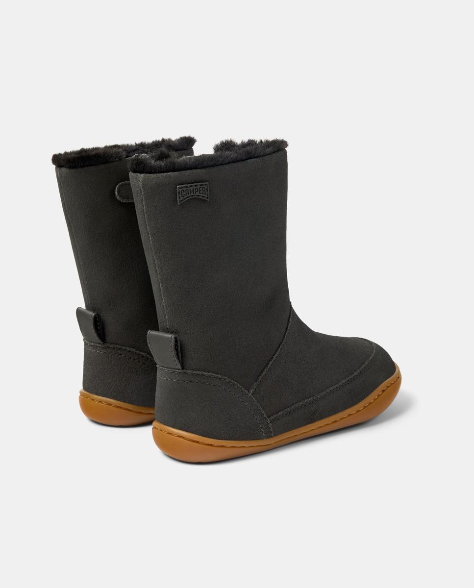 Botas Peu Cami de Pele Cinzento-escuro-3