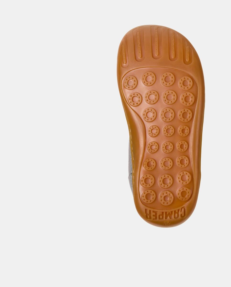 Botins Peu Cami de Pele Prata-4