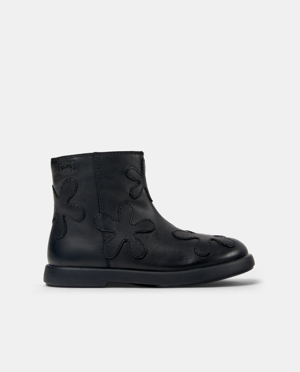 Botas Duet Twins de Pele Camper Pretos-1