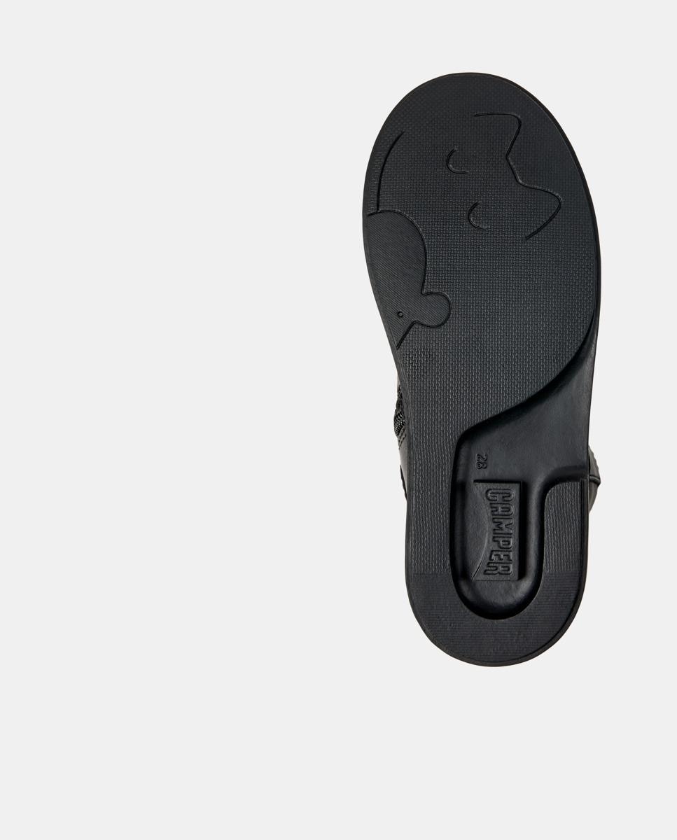 Botas Duet Twins de Pele Camper Pretos-4