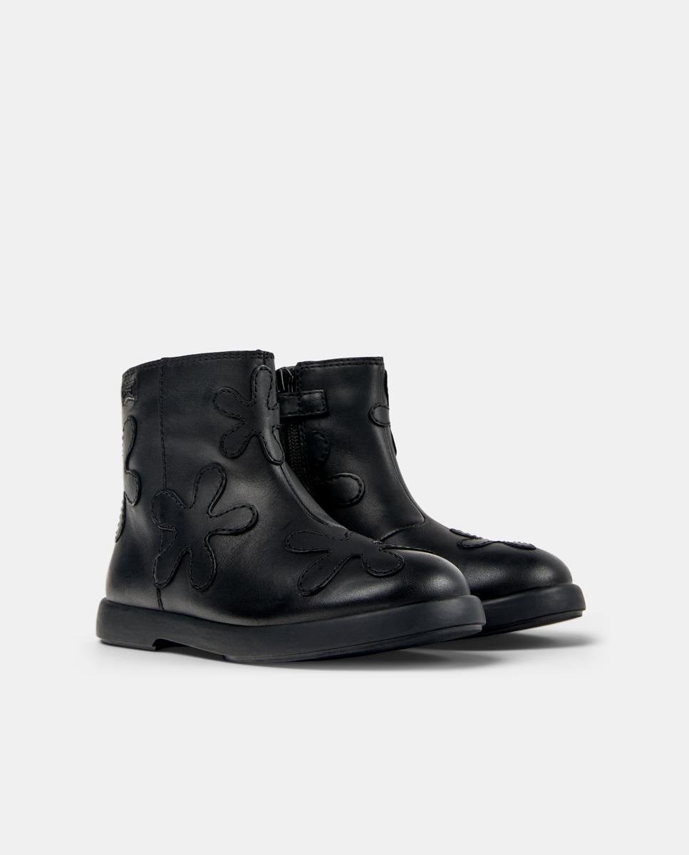 Botas Duet Twins de Pele Camper Pretos-5