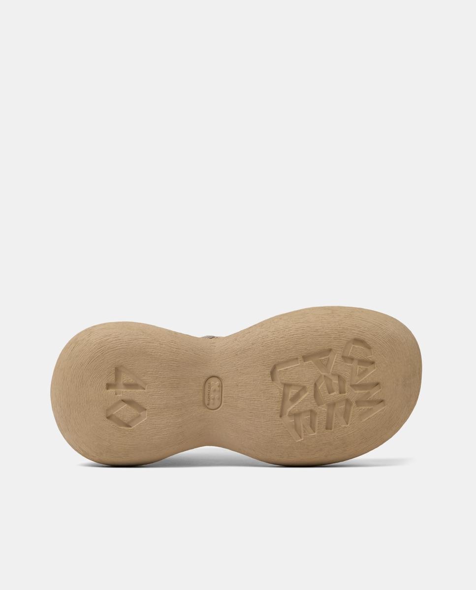 Botas Básicas de Pele com Fecho Zip Mostarda-5