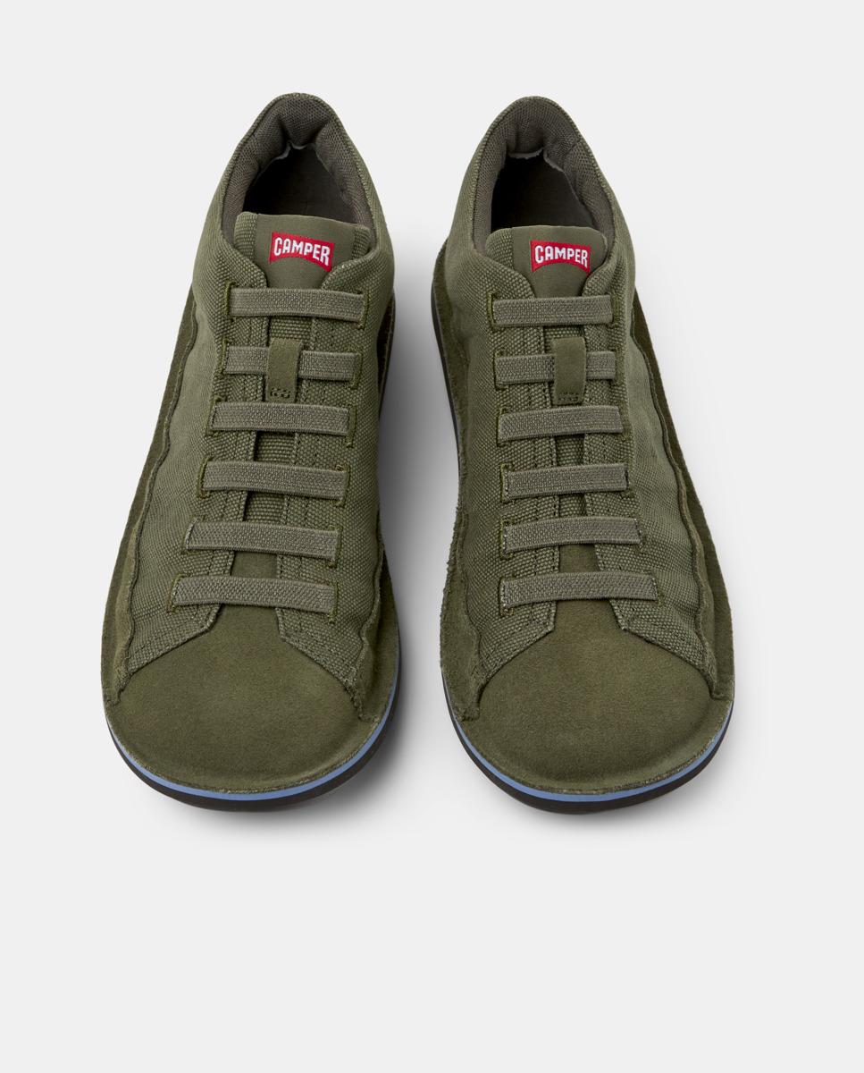 Sapatilhas Desportivas Beetle com Atacadores Verde Azeitona-2
