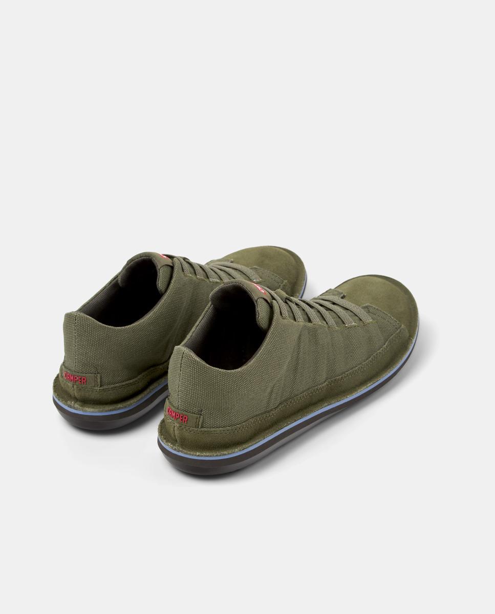 Sapatilhas Desportivas Beetle com Atacadores Verde Azeitona-3