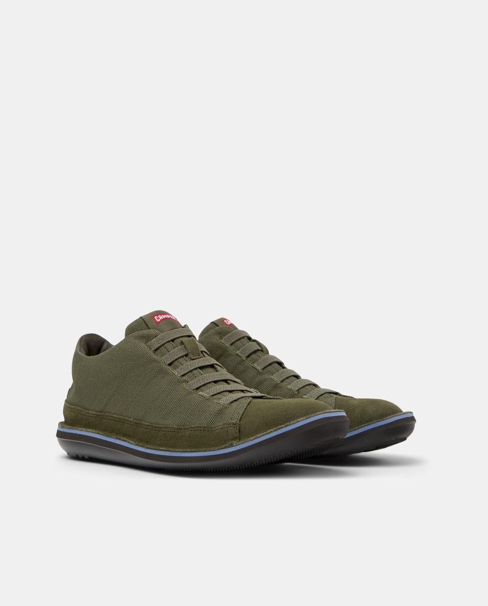 Sapatilhas Desportivas Beetle com Atacadores Verde Azeitona-5